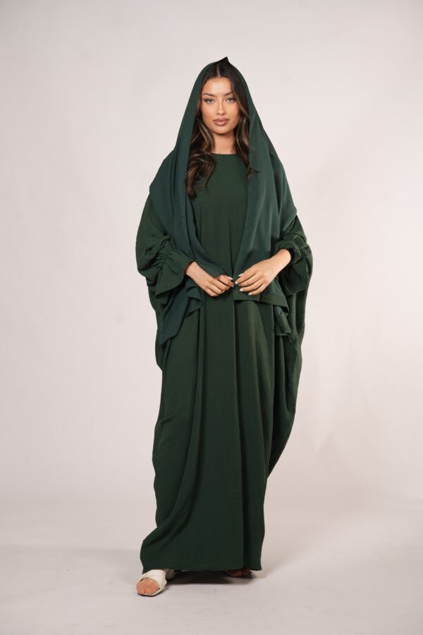 Kimava Jazz Abaya – Royal Green für edlen Auftritt - Image 4