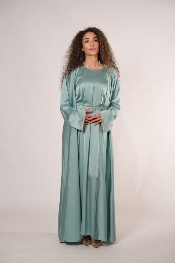 Kimava Dubai Abaya – Frisches Mint für modernen Stil - Image 5