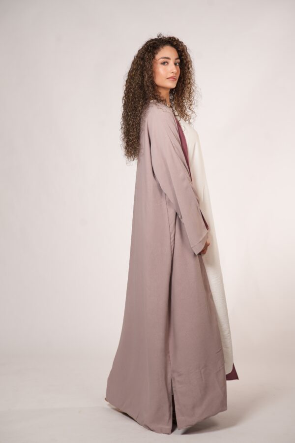 Kimava 2-in-1 Abaya – Vielseitiges Design in Rose Pink - Image 5