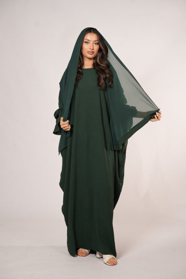 Kimava Jazz Abaya – Royal Green für edlen Auftritt - Image 5